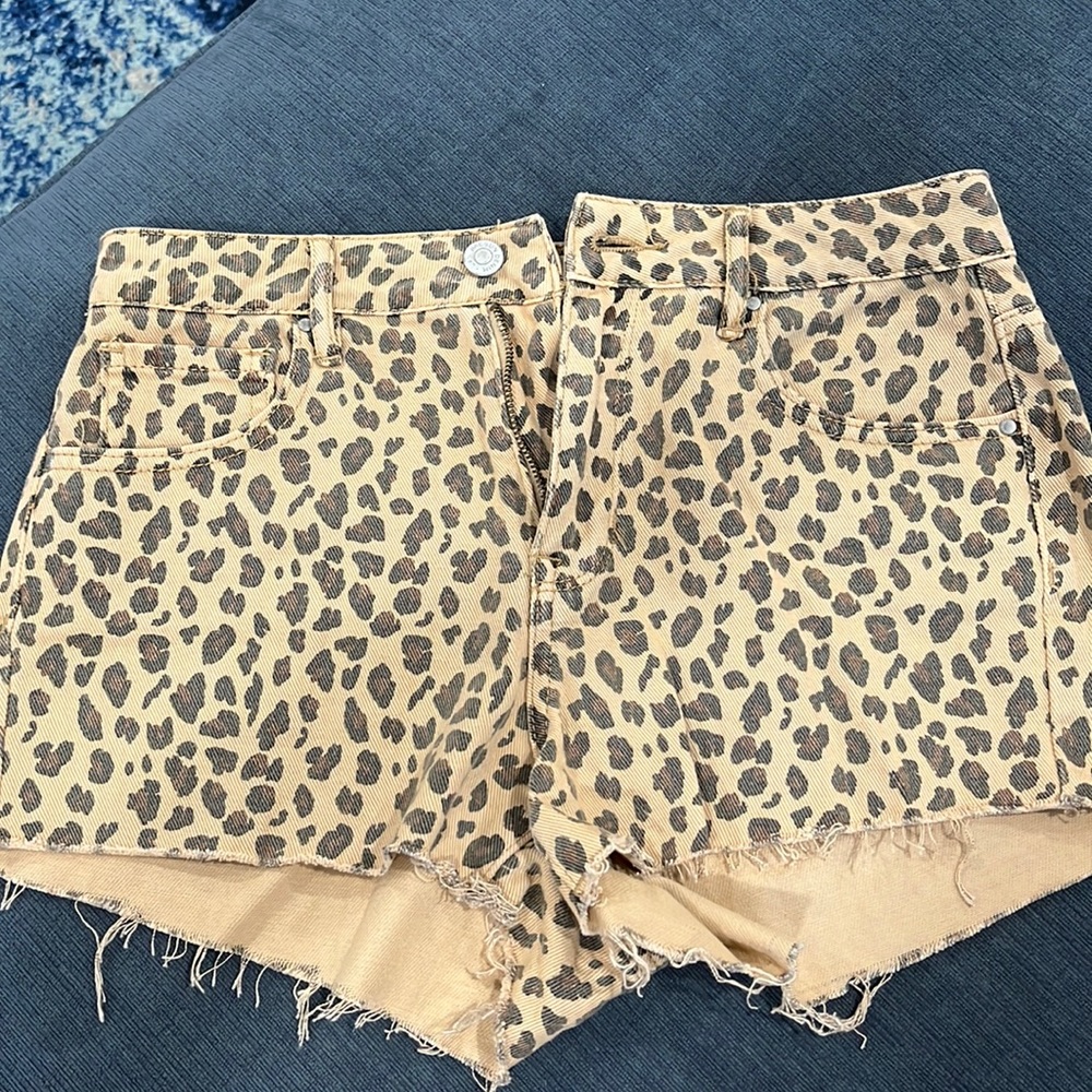 PacSun High Rise Festival leopard shorts